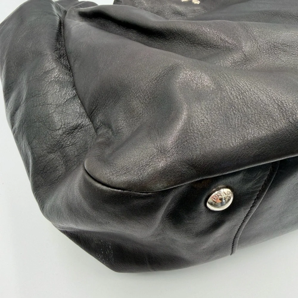 PRADA shiny calfskin hobo - Picture 4 of 13